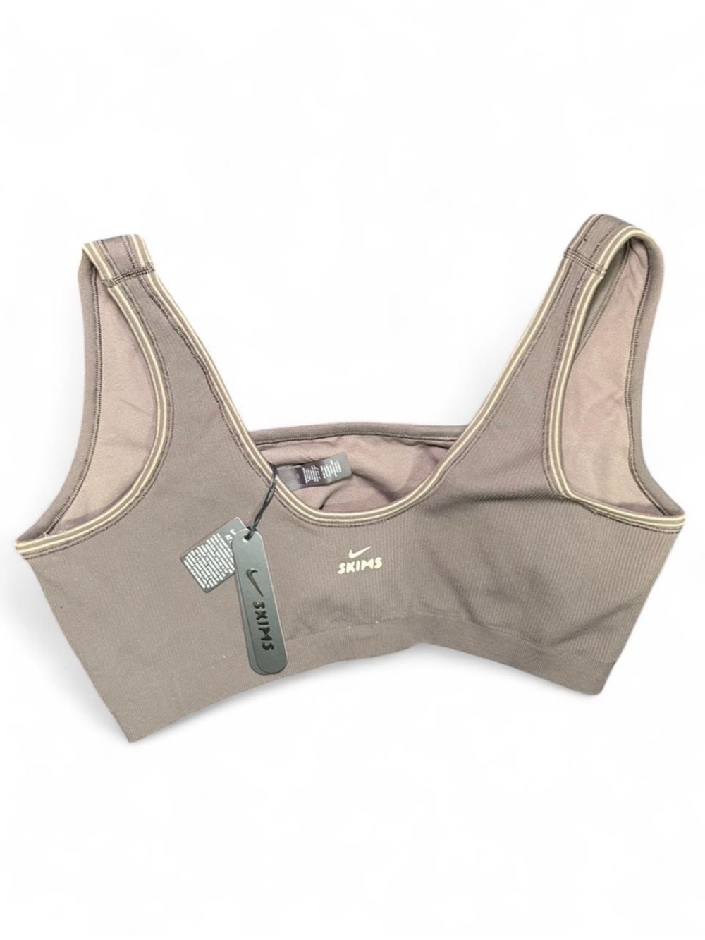 NikeSkims Phoenix Ribbed Seamless Micro Scoop Bra - Brand New